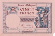 Madagascar 20 Francs  - France et femme malgache -  Epreuve - (ND 1926) - TTB