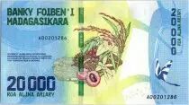 Madagascar 20000 Ariary - Usine - Fruits  - 2017