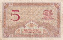 Madagascar 5 Francs Déesse Junon - 1937 - Série B.2983