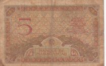 Madagascar 5 Francs Déesse Junon - 1937 - Sign. Chaudun - Série L.1952