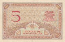 Madagascar 5 Francs Déesse Junon - 1937 - Sign. Chaudun - Série L.3034
