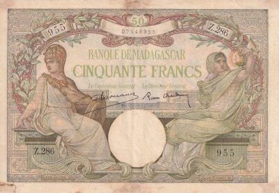 Madagascar 50 Francs - 1937-1947 - S�rie Z.286