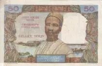 Madagascar 50 Francs - Woman and Hat - ND (1969) - Serial E.3 - P.61