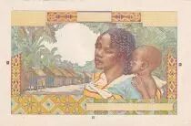 Madagascar 5000 Francs - Proof of back without watermark, signs, numbers