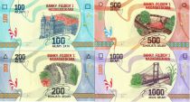 Madagascar Set 4 banknotes : 100, 200, 500, 1000 Ariary - 2017