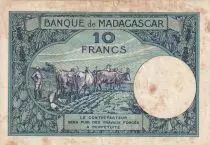 Madagaskar 10 Francs - Type 1926  - ND(1948-57) - Serial F.1023 - VF - P.36
