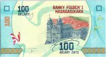 Madagaskar 100 Ariary - Church - Frog - 2017