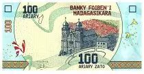 Madagaskar 100 Ariary - Church - Frog - Serial J75