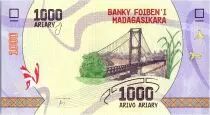 Madagaskar 1000 Ariary - Bridge - 2017