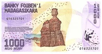 Madagaskar 1000 Ariary - Bridge - 2022 - Serial G16