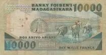 Madagaskar 10000 Ariary - Enfant - Paysans - S&eacute;rie A/10 - 1987