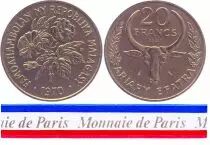 Madagaskar 20 Francs - 1970 - Test strike