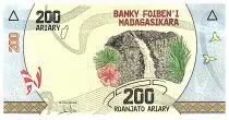 Madagaskar 200 Ariary - Waterfall - Tree - 2022 - Serial G67