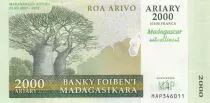 Madagaskar 2000 Ariary - Baobabs - Landscape -2008 - P.93 - UNC