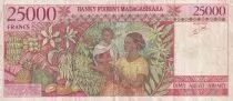 Madagaskar 25000 Francs Woman and child - 1998 - Serial B