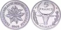 Madagaskar 5 Francs - 1966 - Test Strike - Madagascar Republic