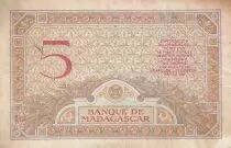Madagaskar 5 Francs - Goddess Juno - 1937 - Sign. Chaudun - S&eacute;rie B.2244