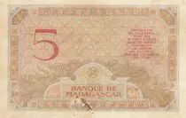 Madagaskar 5 Francs - Goddess Juno - 1937 - Sign. Chaudun - S&eacute;rie C.3108