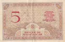 Madagaskar 5 Francs - Juno - ND (1937) - Sign. Chaudun - Serial B.3042 - P.35