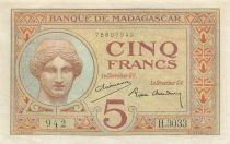 Madagaskar 5 Francs - ND (1937-1947) - P.35b