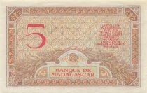 Madagaskar 5 Francs - ND (1937-1947) - P.35b