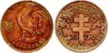 Madagaskar 50 centimes Madagascar - Pretoria, coq - 1943