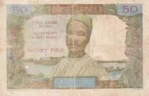 Madagaskar 50 Francs - Woman and Hat - ND (1969) - Serial S.23 - P.61