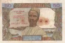 Madagaskar 50 Francs - Woman and Hat - ND (1969) - Serial S.47 - P.61