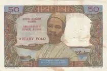 Madagaskar 50 francs - Woman with hat - Serial G.47 - 1969