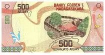 Madagaskar 500 Ariary - Village - Serial A25
