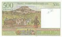 Madagaskar 500 francs - Young woman - ND1994 - Serial C
