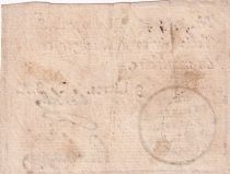 Mainz 3 livres Red, blackstamping in circle - May 1793 - Serial A