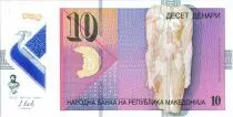 Makedonien 10 Denari Peacock - Goddess Isida 2018 - Polymer