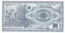 Makedonien 100 Denar - Monument - 1992 - P.4