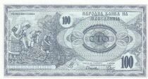 Makedonien 100 Denar - Tobacco Harvest - Memorial - 1992