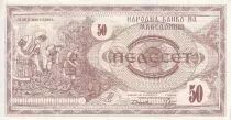 Makedonien 50 Denari - Monument - 1992 - P.3a