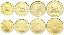 Makedonien Serial of 4 coins Macedonia - Animals - Various serial