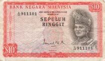 Malasia 10 Ringgit - T.A. Rahman - ND (1972-76) - P.9