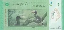 Malasia 5 Ringgit - T.A. Rahman - Pied Hornbill - Polymer - 2021
