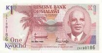 Malawi 1 Kwacha - 01-05-1992 - Replacement - P.23b