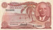 Malawi 1 Kwacha - 31-01-1975 - Replacement - P.10