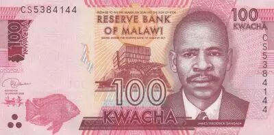 Malawi 100 Kwacha - James F. Sangala - 2020 - Serial CS - P.65