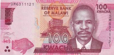 Malawi 100 Kwacha - James F. Sangala - 2024 - Serial DM