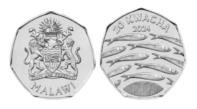 Malawi 20 Kwacha 2024 - Poissons (Usipa)