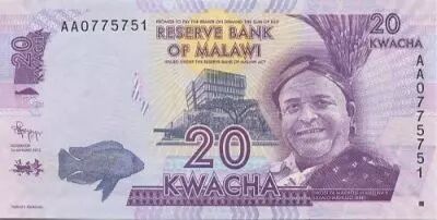Malawi 20 Kwacha Inkosi Ya Makhosi M Mbelwa II