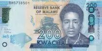 Malawi 200 Kwacha - Rose L. Chibambo - 2020 - Serial BH - P.NEW