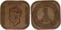 Malaya 1 Cent - George VI - Mixted years 1939-1941