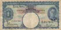 Malaya 1 Dollar - George VI - Armoiries - 1941 - Série P17 - p.11