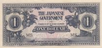 Malaya 1 Dollar Malaya ,  Japanese Government - 1944 - Serial MS