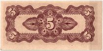 Malaya 5 Cents,  Japanese Government - 1942